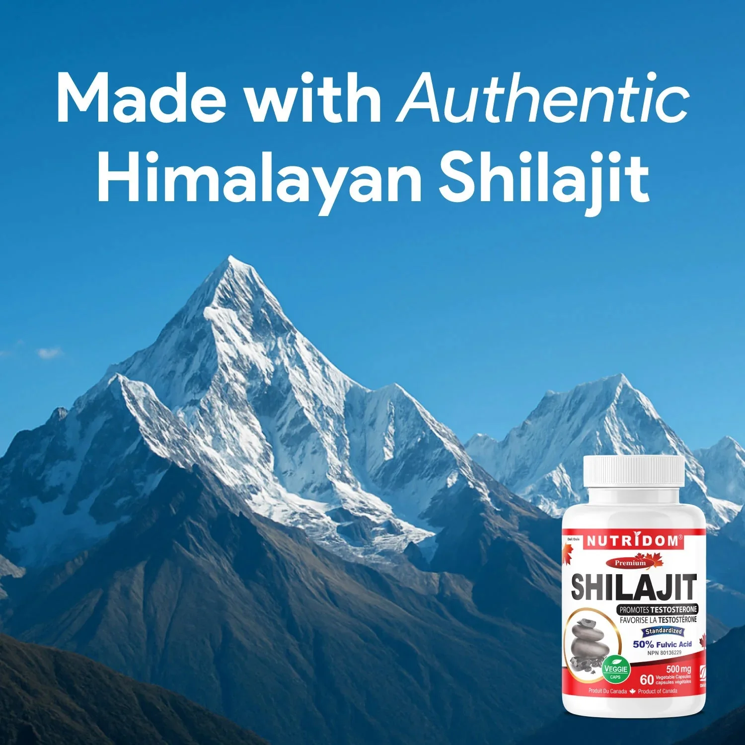 Nutridom Shilajit 500mg 60 Veg Capsules - Image 4