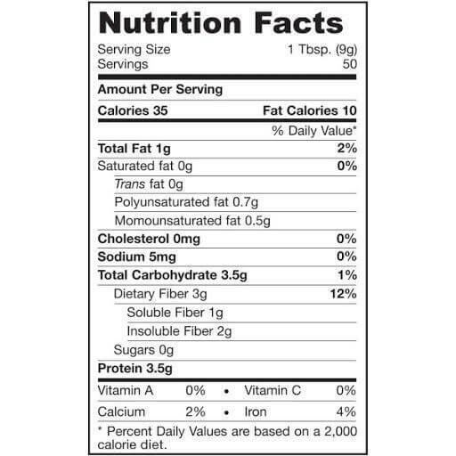 Omega Nutrition Hi Lignan® Nutri Flax® Flax Seed Powder 454 Grams - Image 4