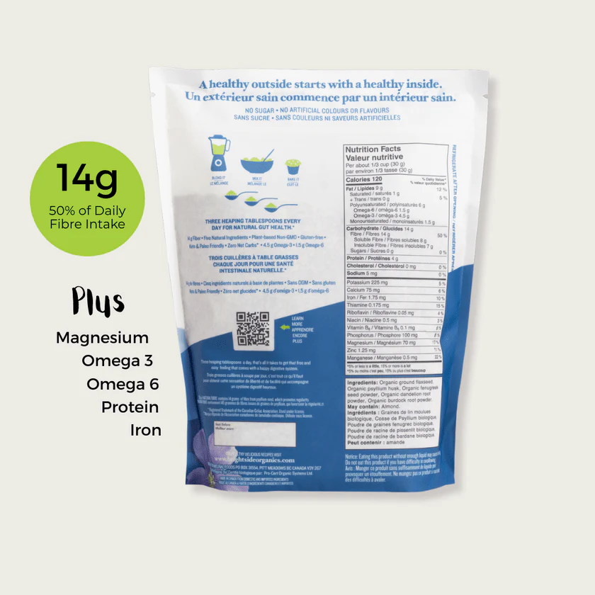 Brightside Organics Nutra Fibre 750 Grams | Daily Fibre Boost - Image 3