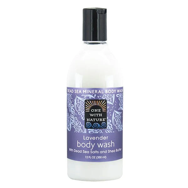 One with Nature, Dead Sea Mineral Body Wash, Lavender 350mL