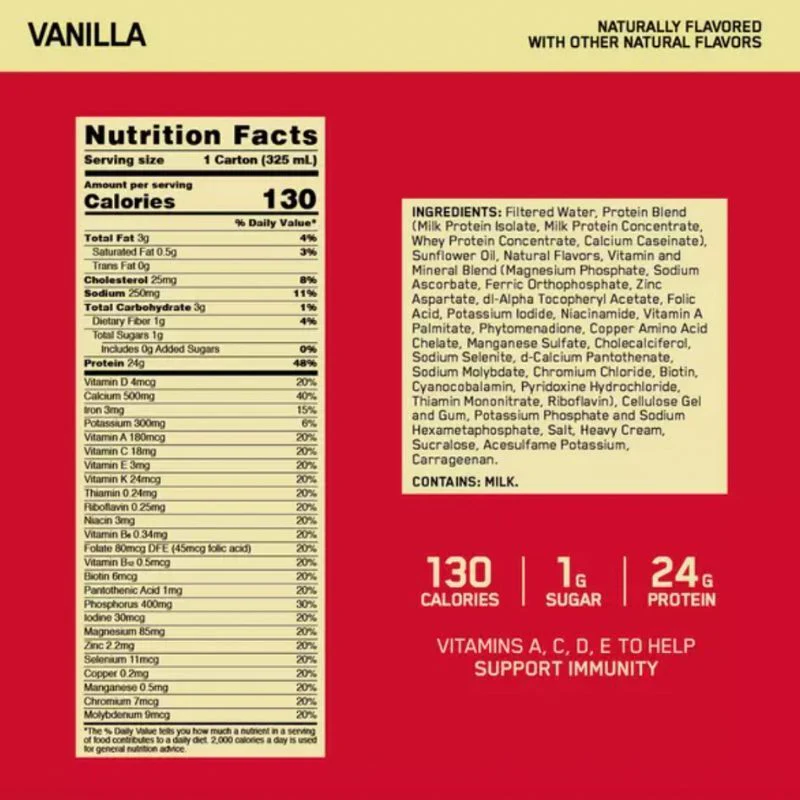 Optimum Nutrition Gold Standard Protein Shake 325mL - Image 3