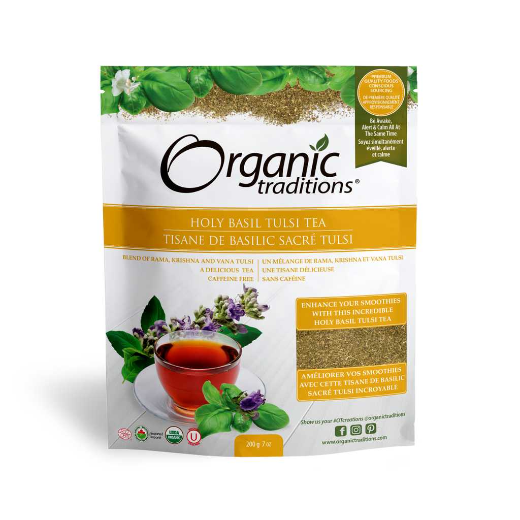 Organic Traditions Organic Holy Basil Tulsi Tea 150 Grams