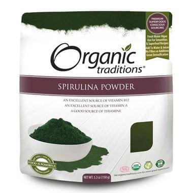 Organic Traditions Organic Spirulina Powder 150 Grams