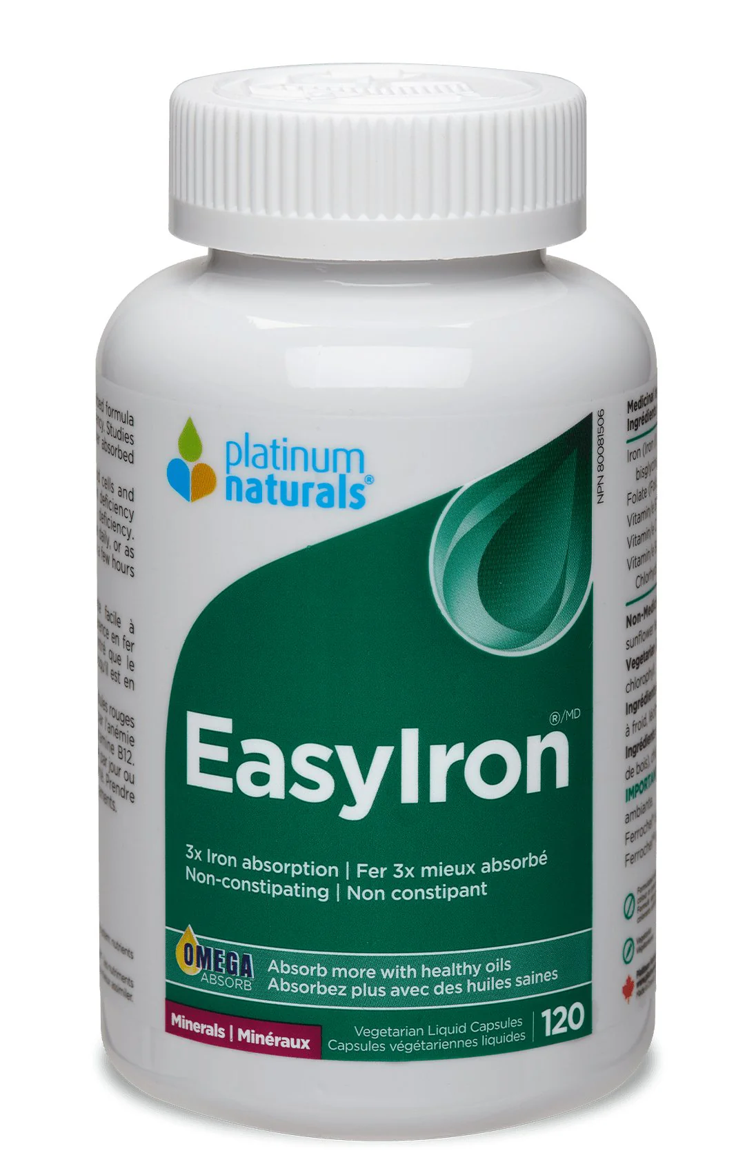 Platinum Naturals EasyIron® Veg Liquid Capsules - Image 2