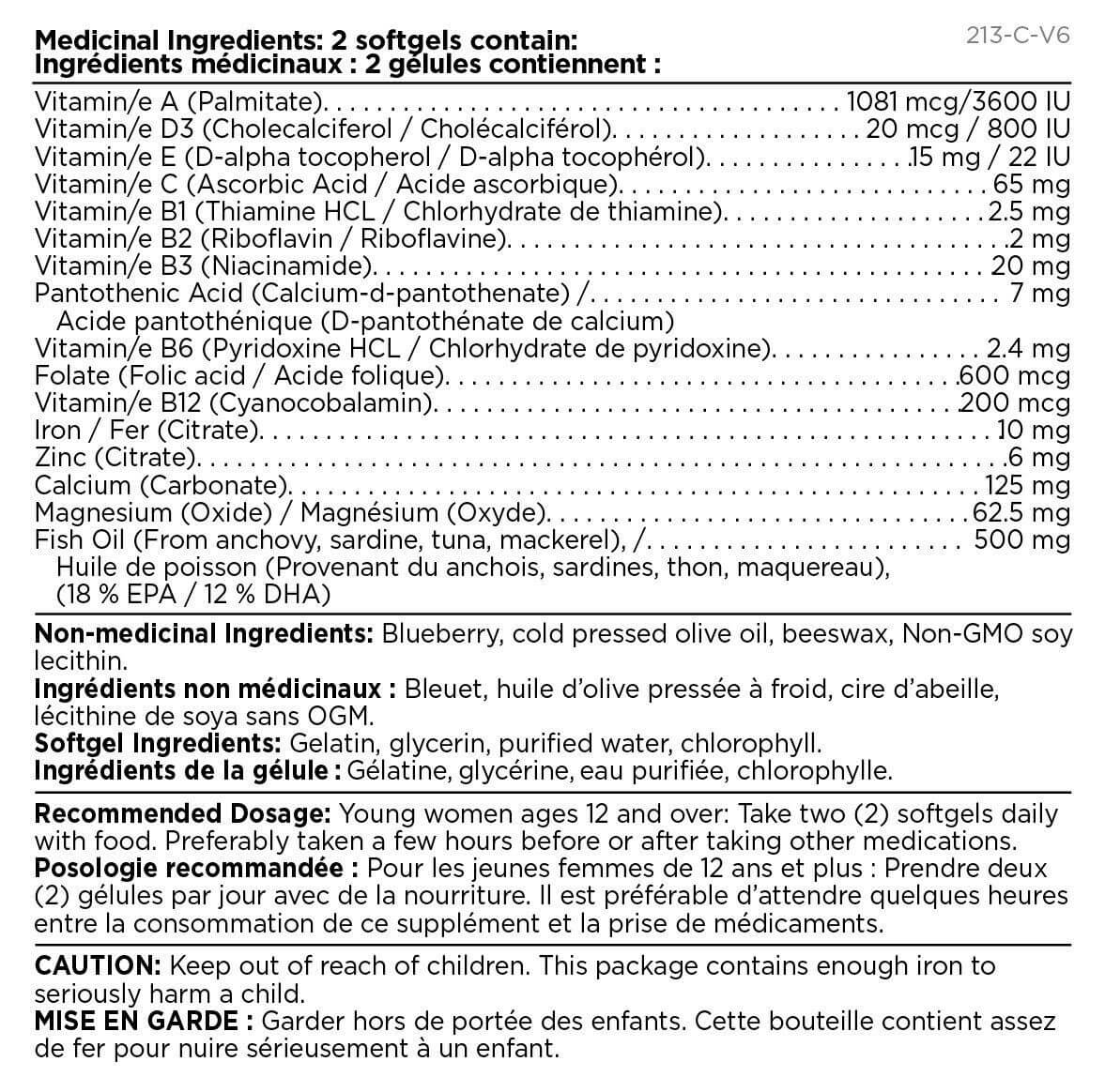 Platinum Naturals Easymulti Teen Young Women 60 Softgels - Image 2