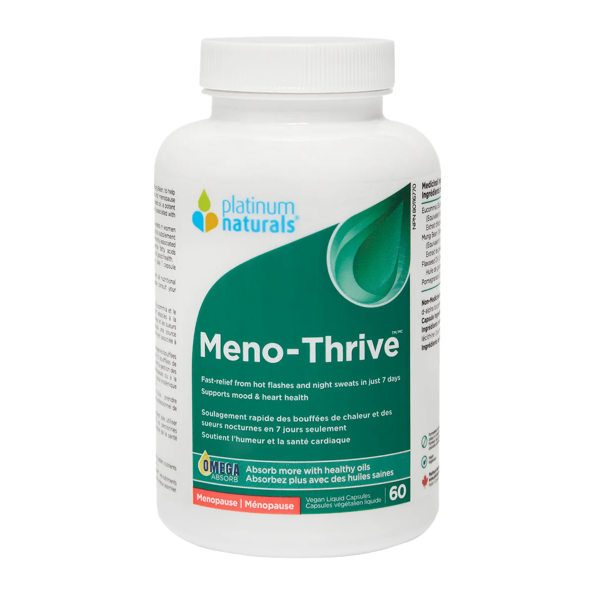 Platinum Naturals Meno-Thrive 60 Softgels