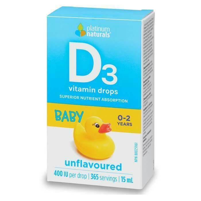 Platinum Naturals Vitamin D3 400 i.u. Baby Drops 15 mL