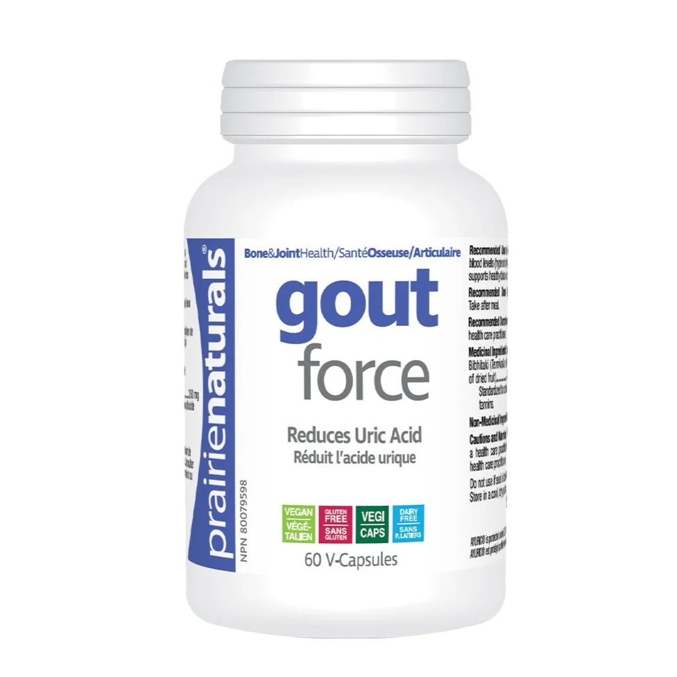 Prairie Naturals Gout Force 60 Veg Capsules
