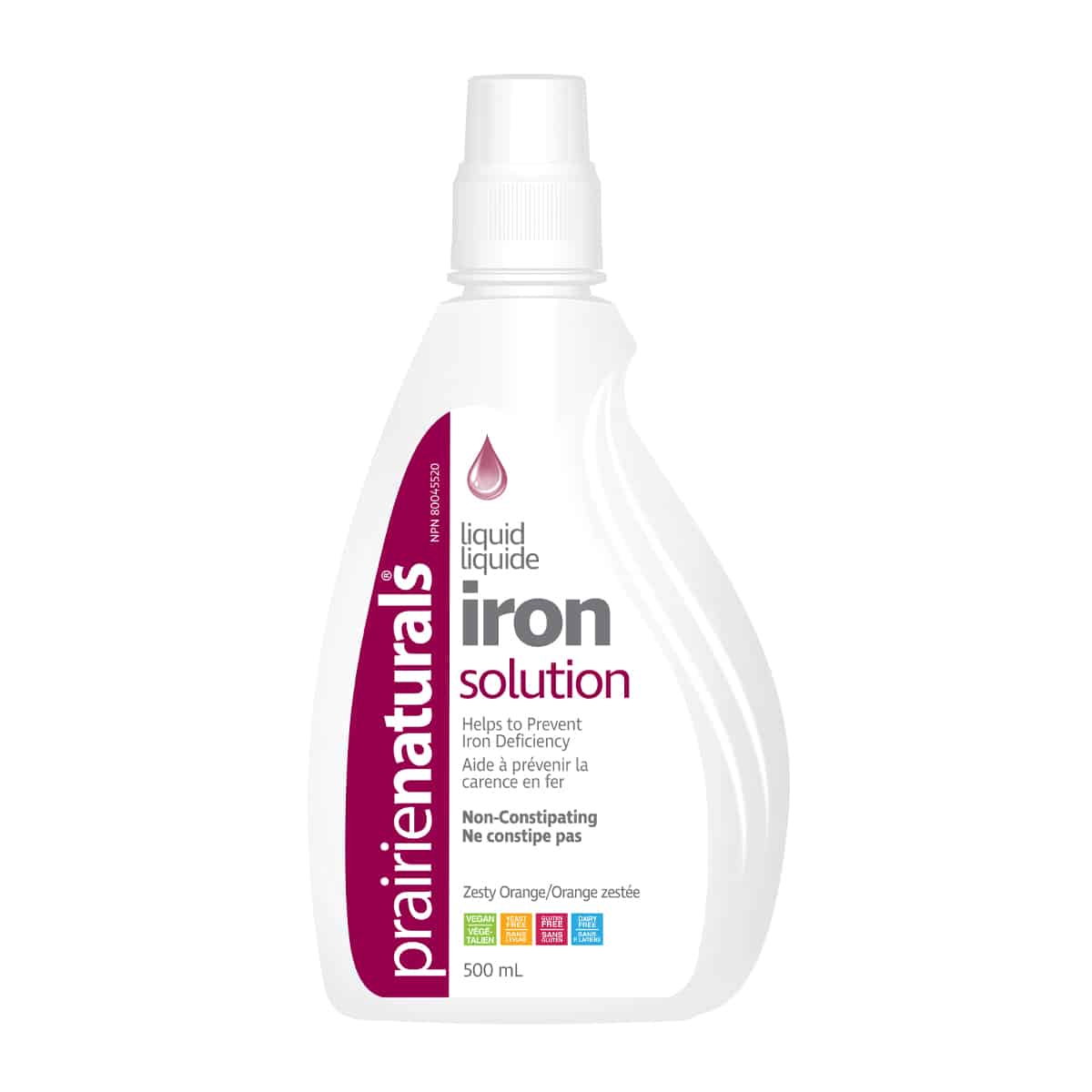 Prairie Naturals Liquid Iron Solution Ionic 500mL