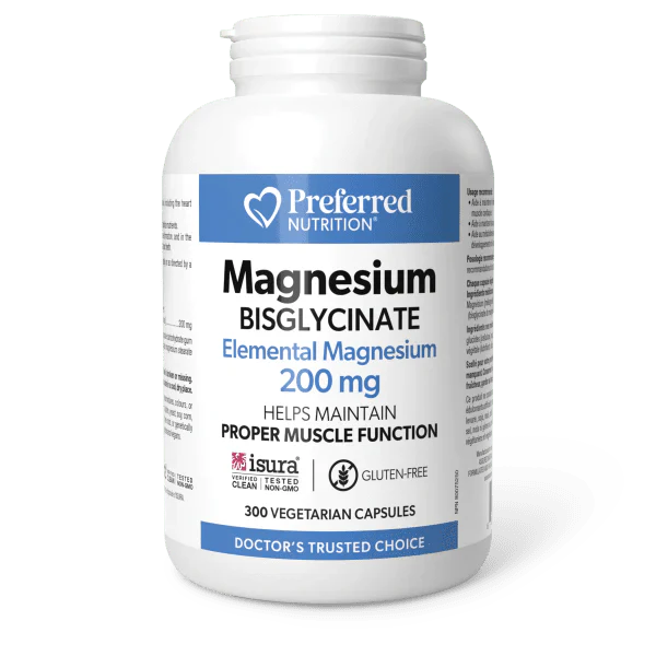 Preferred Nutrition Magnesium Bisglycinate 300 Veg Capsules