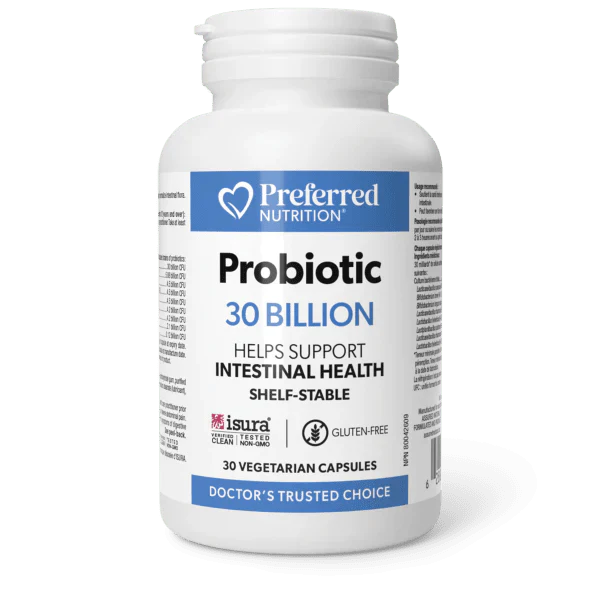 Preferred Nutrition Probiotic 30 Billion 30 Veg Capsules