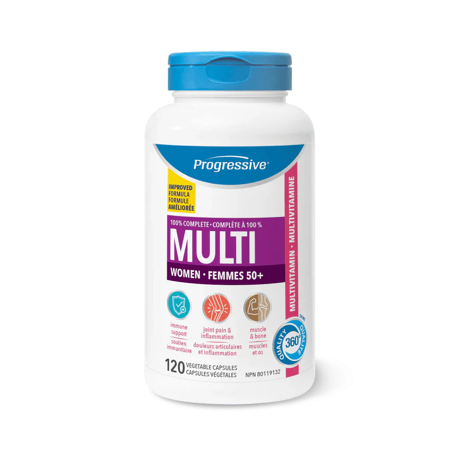Progressive Multivitamins for Women 50+ 120 Veg Capsules