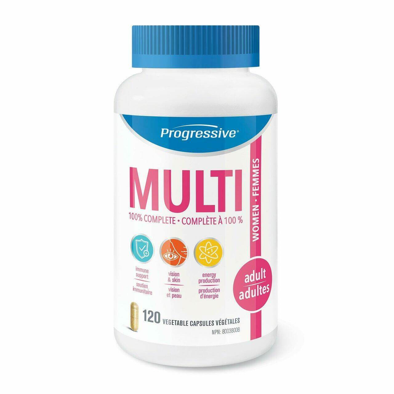 Progressive Multivitamins for Adult Women 120 Veg Capsules