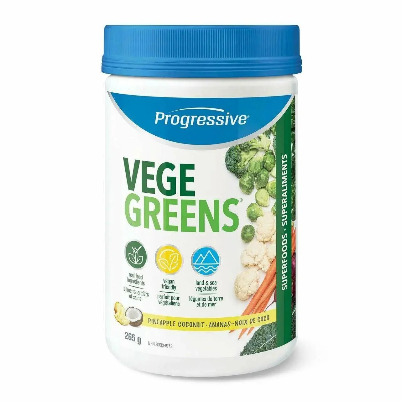Progressive VegeGreens Pineapple Coconut Powder