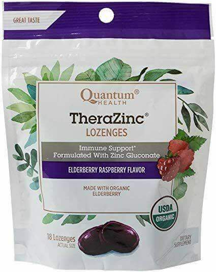 Quantum Elderberry Raspberry Flavors 18 Lozengs
