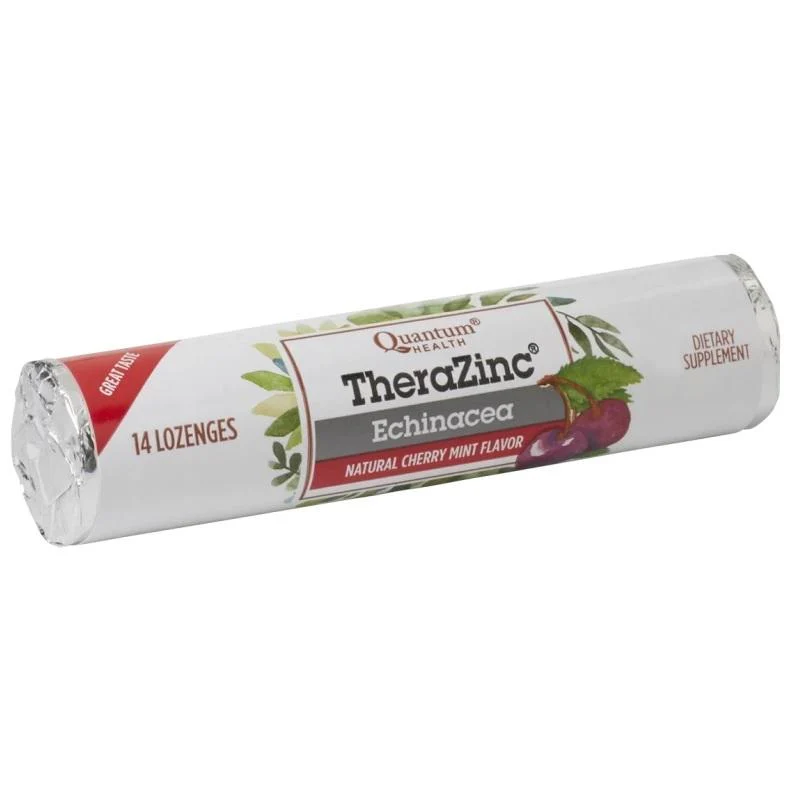 Quantum TheraZinc® Echinacea Lozenges, Cherry-Mint 14 Lozenges