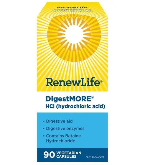 Renew Life Digest More HCI 90 Veg Capsules