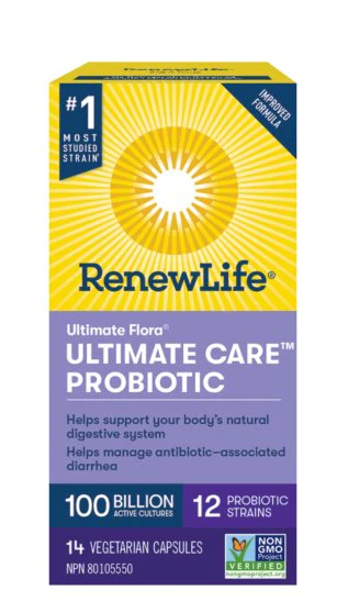 Renew Life Ultimate Flora Ultra Care 100 Billion 14 Veg Capsules