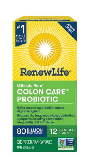 Renew Life Ultimate Flora Colon Care 80 Billion 30 Veg Capsules