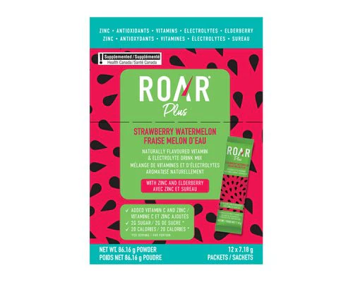Roar Hydration Powders Straweberry and Watermelon flavour- 12 Pack