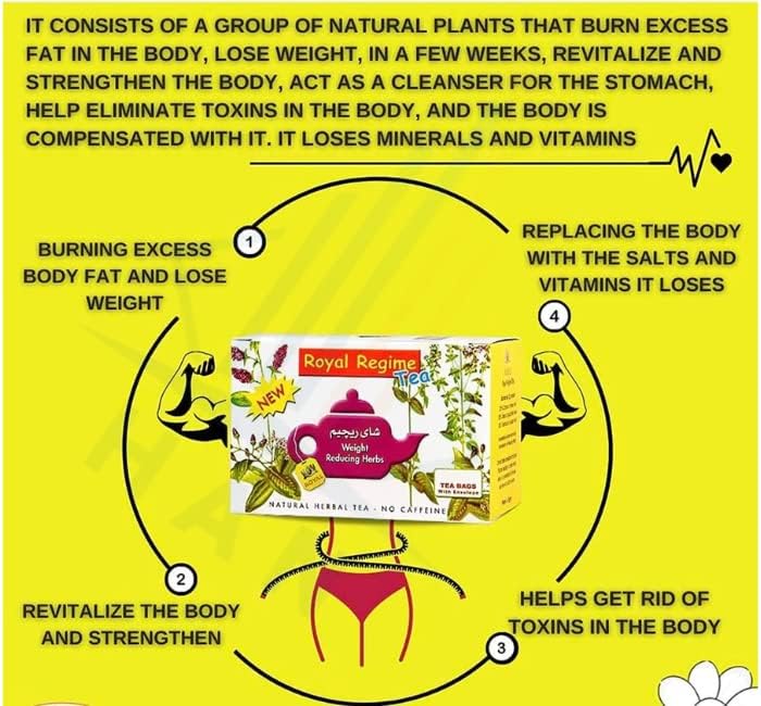 Royal Regime Weight Loss Diet Slimming 50 Tea Bags - Image 6