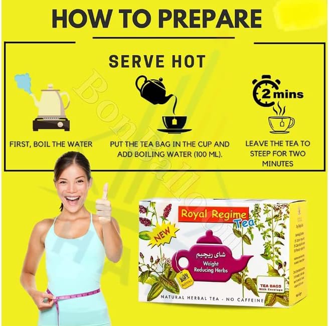 Royal Regime Weight Loss Diet Slimming 50 Tea Bags - Image 8