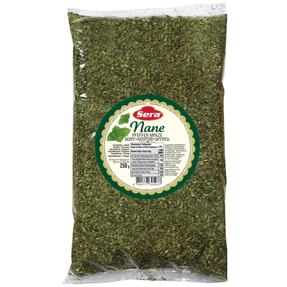 Sera Dried Mint 250 Grams