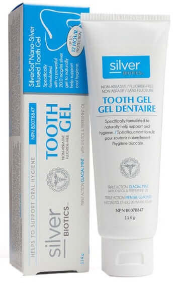 Silver Biotics Tooth Gel (Glacial Mint) 114 Grams
