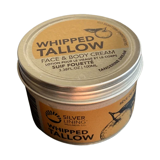 Silver Lining Whipped Beef Tallow Cream 100mL, Tangerine Dream