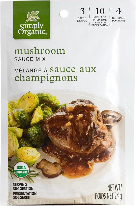 Simply Organic Mushroom Sauce Mix 24 Grams