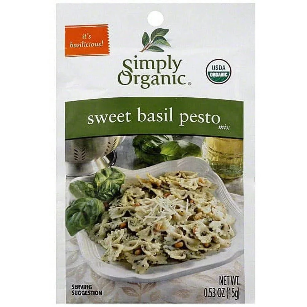 Simply Organic Sweet Basil Pesto Mix 15 Grams