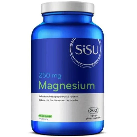 Sisu Magnesium 250mg 200 Veg Capsules