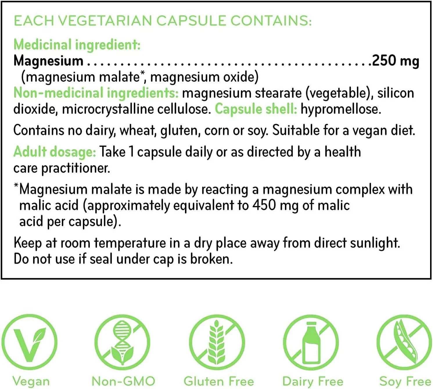 Sisu Magnesium 250mg 200 Veg Capsules - Image 2