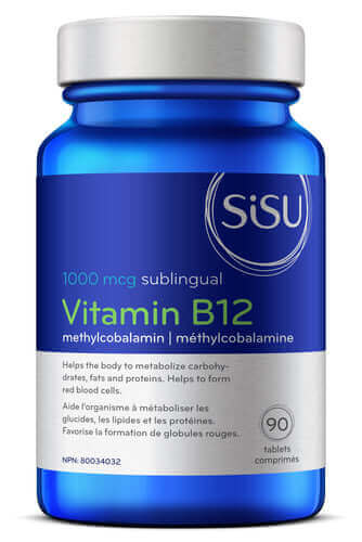 Sisu Vitamin B12 1000mcg 90 Sublingual Tablets