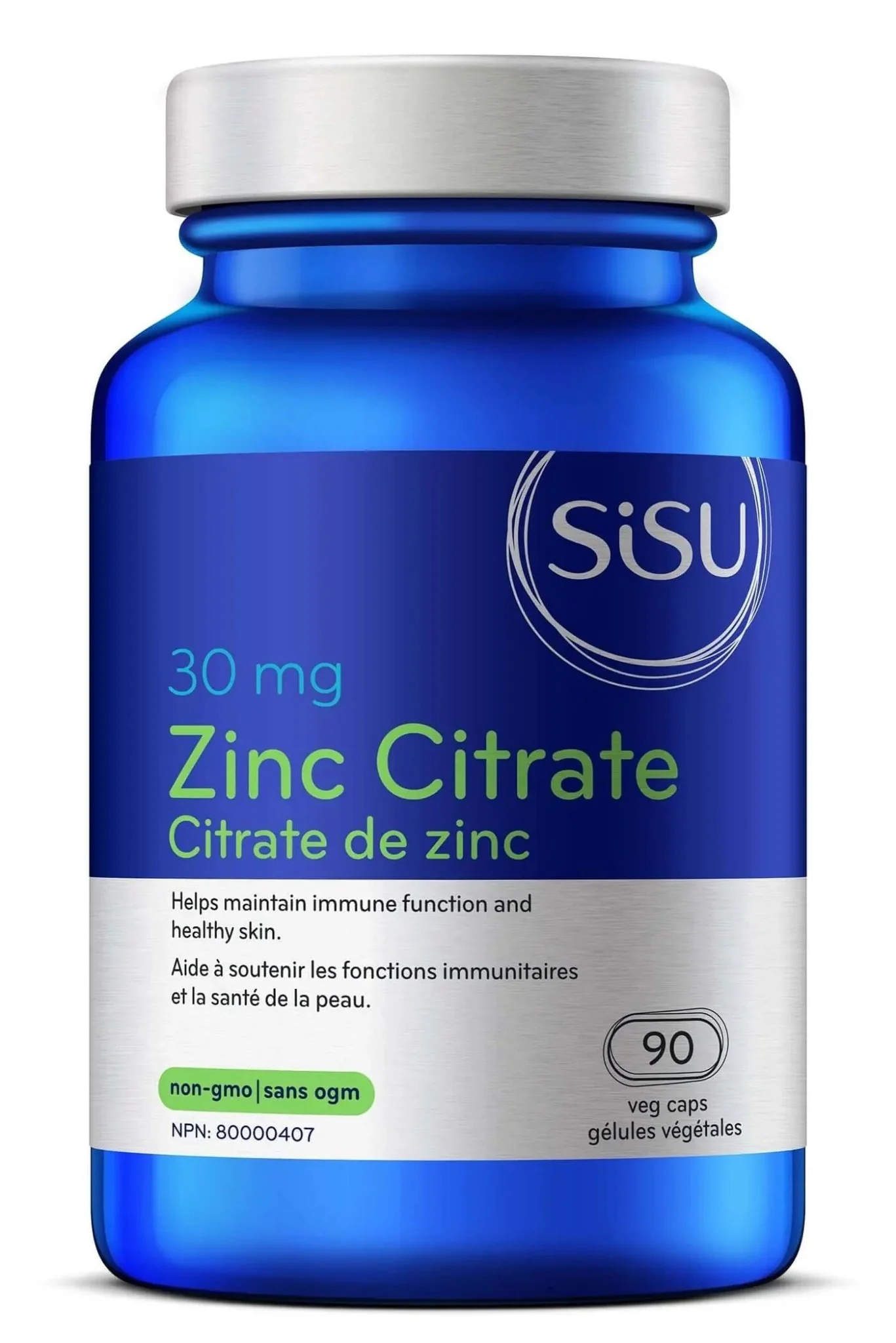 Sisu Zinc Citrate 90 Veg Capsules