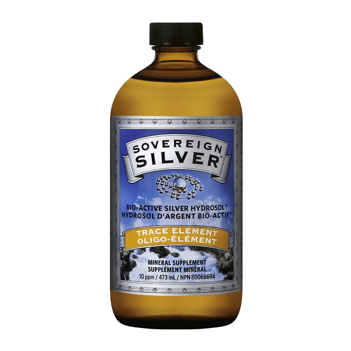 Sovereign Silver Bio-Active Silver Hydrosol Liquid 10PPM