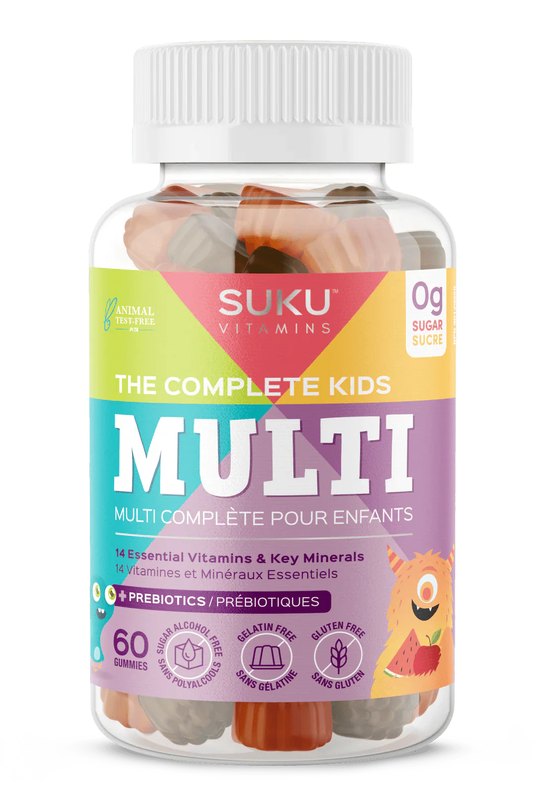 Suku Vitamins The Complete Kids Multi 60 Gummies