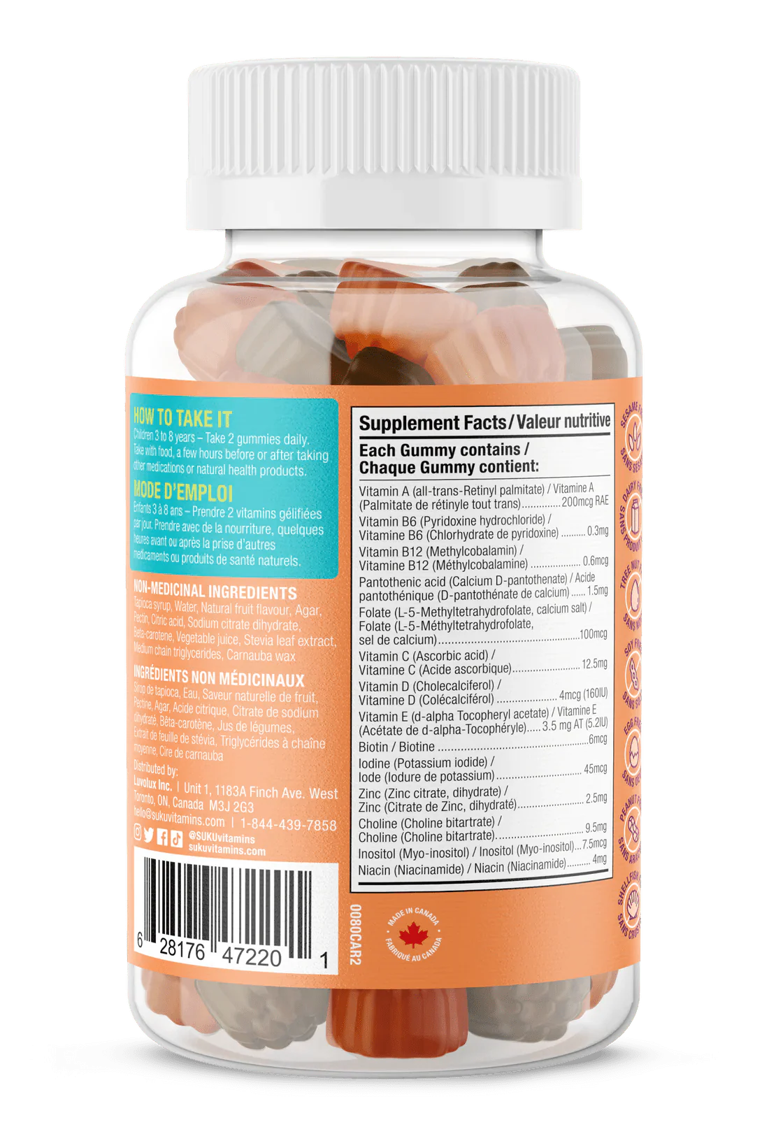 Suku Vitamins The Complete Kids Multi 60 Gummies - Image 3