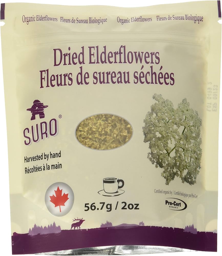 Suro Dried Organic Elderflowers 56.7 Grams