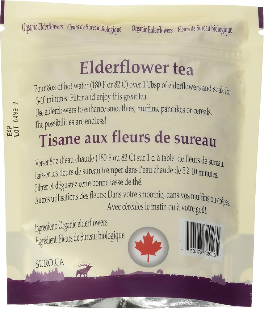Suro Dried Organic Elderflowers 56.7 Grams - Image 2