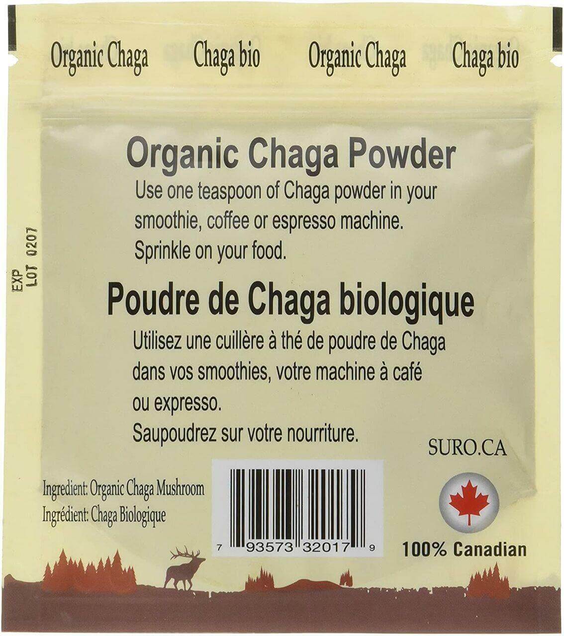 Suro Organic Chaga Powder - 56.7 Grams - Image 2