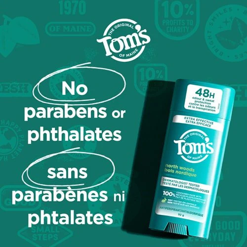 Tom's of Maine 48-Hours Natural Antiperspirant Deodorant 92 Grams, North Woods - Image 2