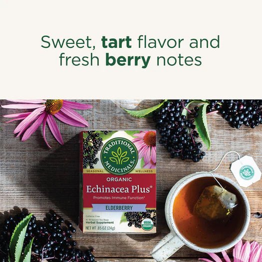 Traditional Medicinals - Organic Echinacea Plus® Elderberry Tea, 16s - Image 3