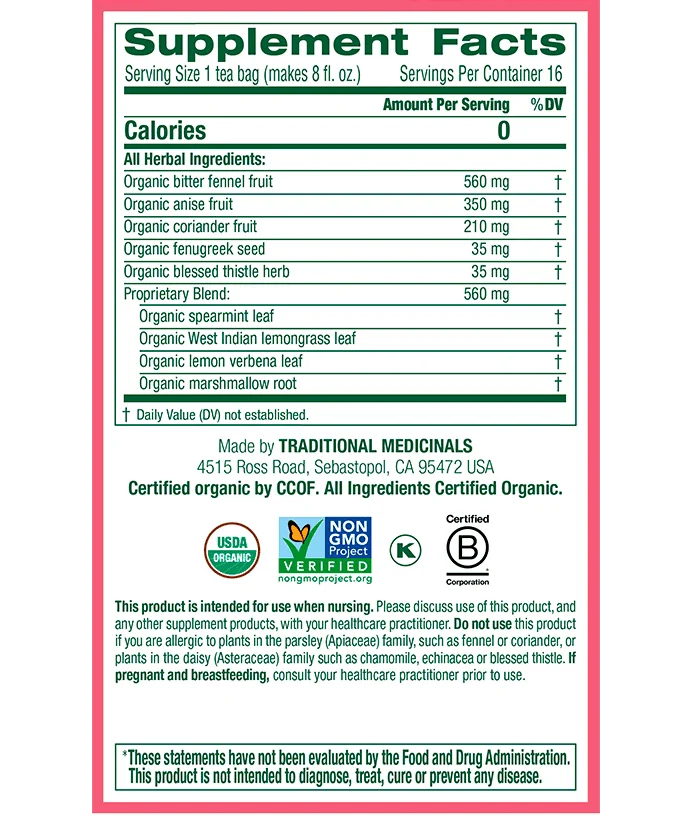 Traditional Medicinals - Organic Mother’s Milk® Tea, 16 Bags - Image 4