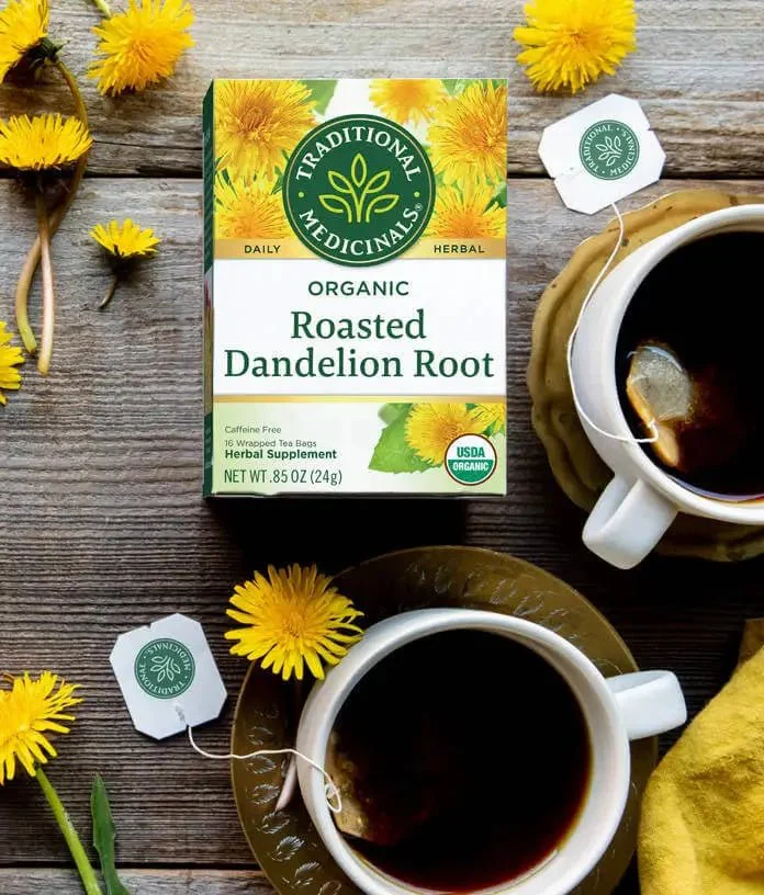 Traditional Medicinals Organic Roasted Dandelion Root 16 Tea Bags - Image 4