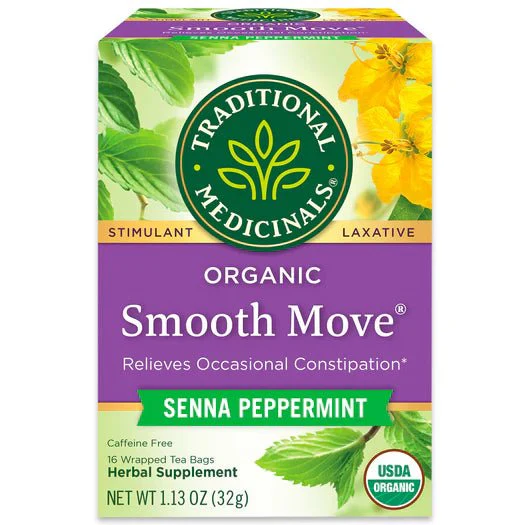 Traditional Medicinals, Organic Smooth Move® Peppermint Tea, 16s