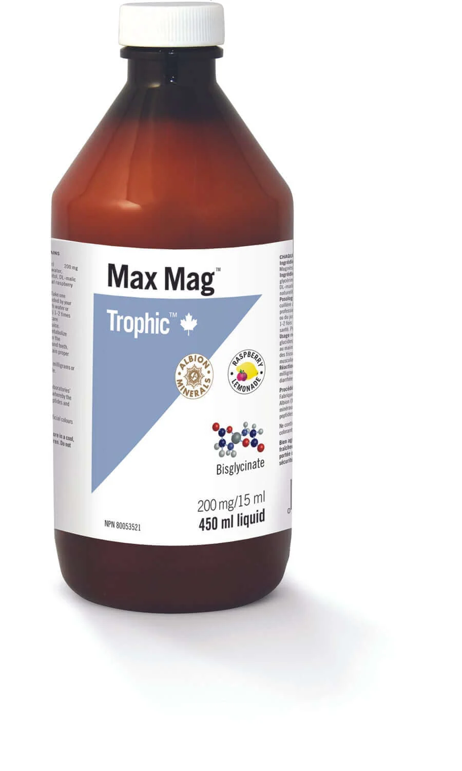 Trophic Max Magnesium 450 mL Raspberry Lemonade Flavour