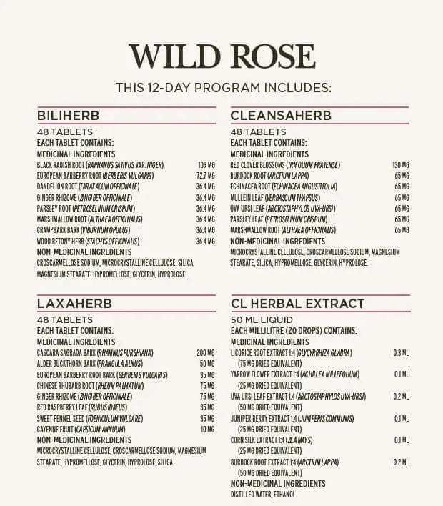 Wild Rose Herbal D-TOX 12 Days Program - Image 3