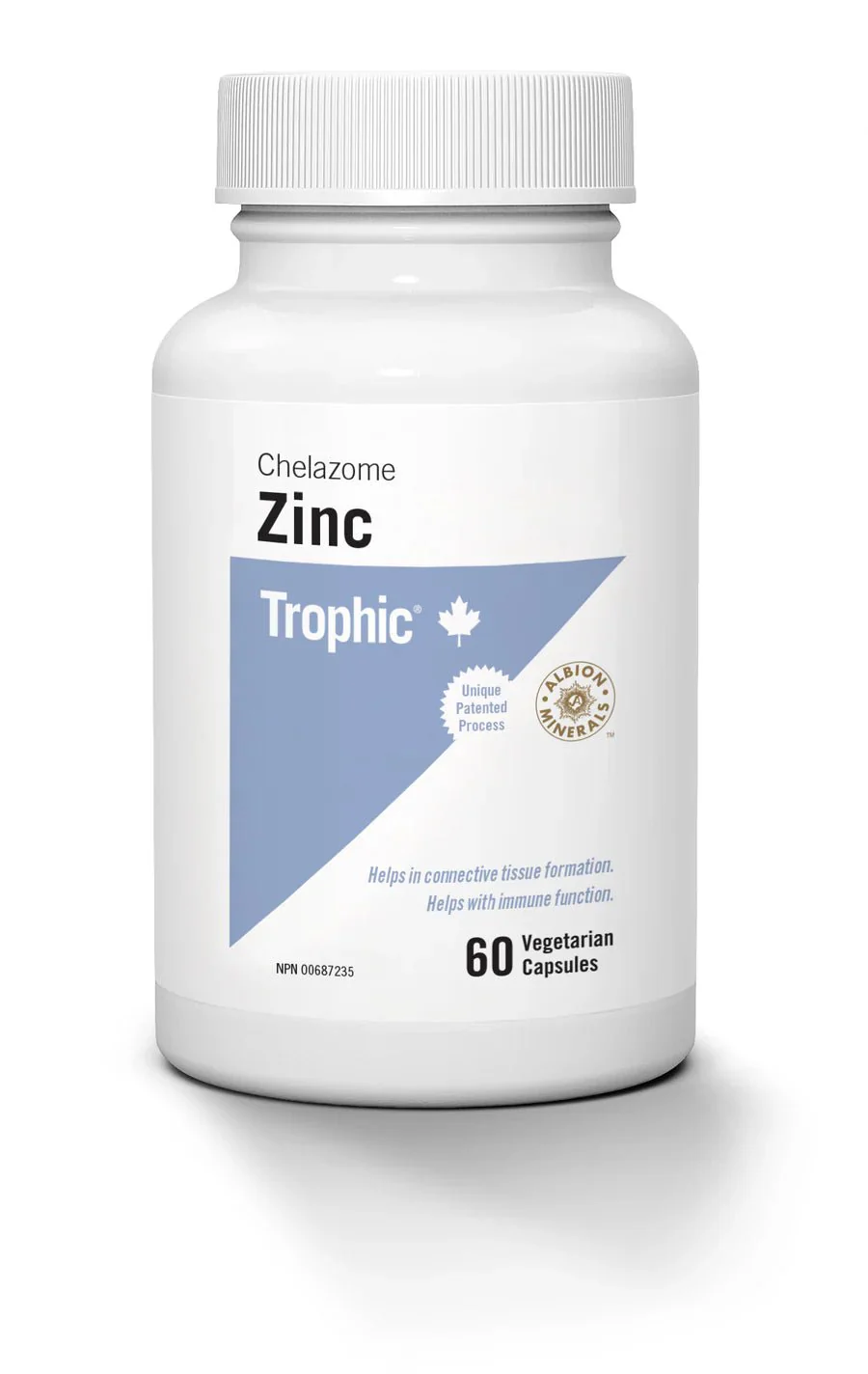 Trophic Zinc Chelazome 30 mg Veg Capsules - Image 2