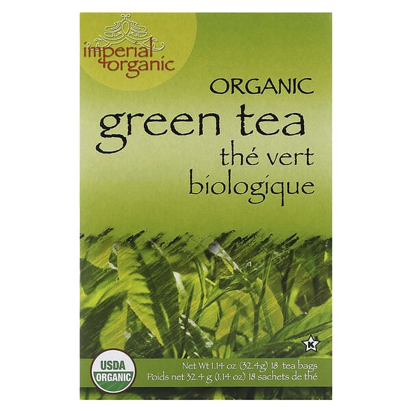 Uncle Lee's Tea, Imperial Organic Green Tea, 18 Tea Bags